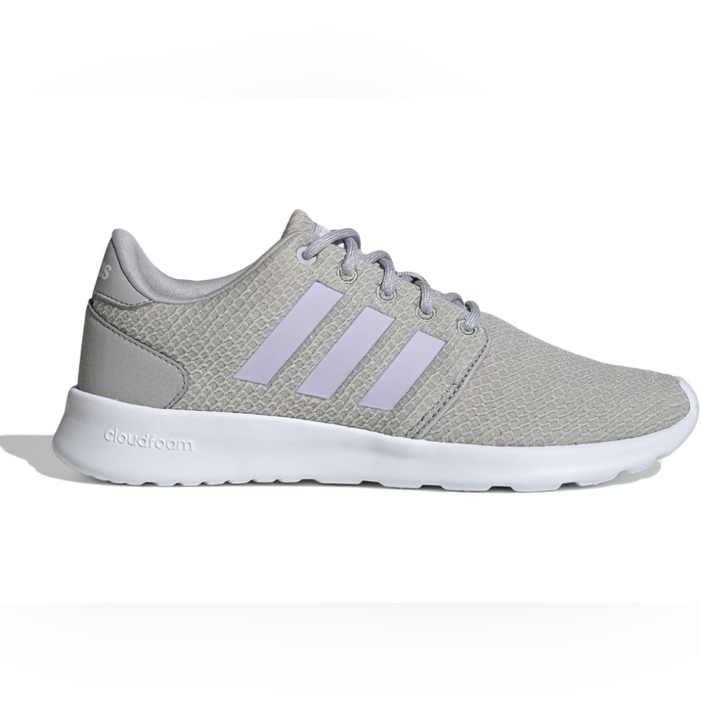 adidas Gray Sneakers with White Sole